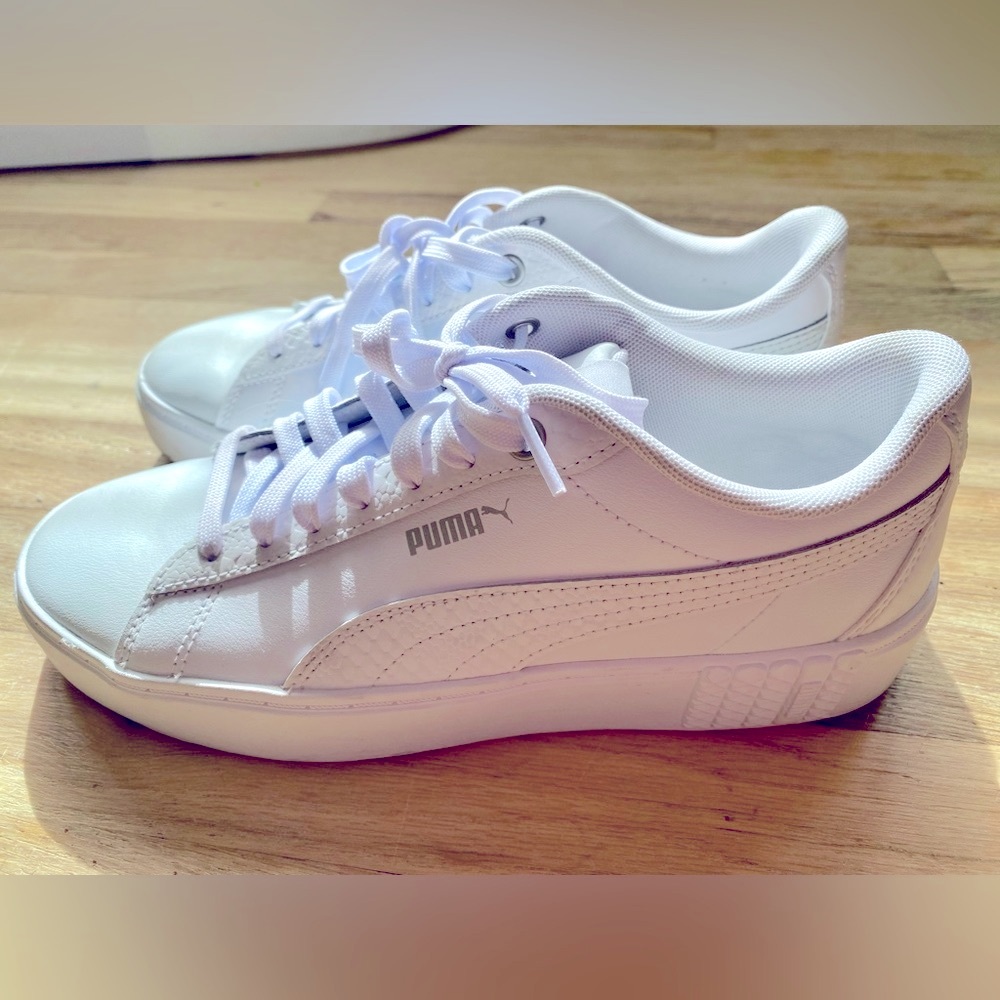 White Puma sneakers